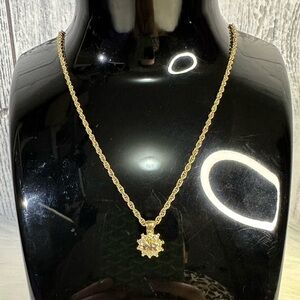 NINA RICCI swrovski initial necklace